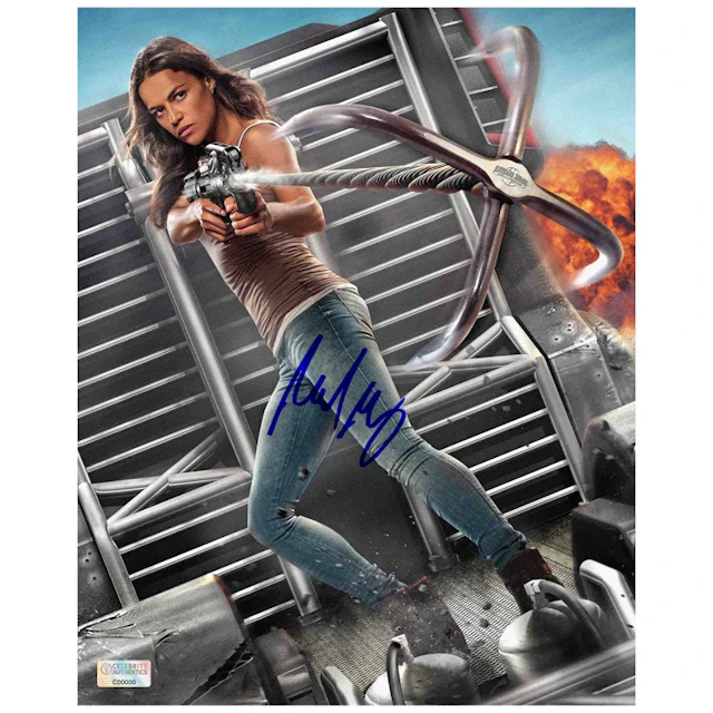 Michelle Rodriguez Autographed Universal Studios Fast and Furious