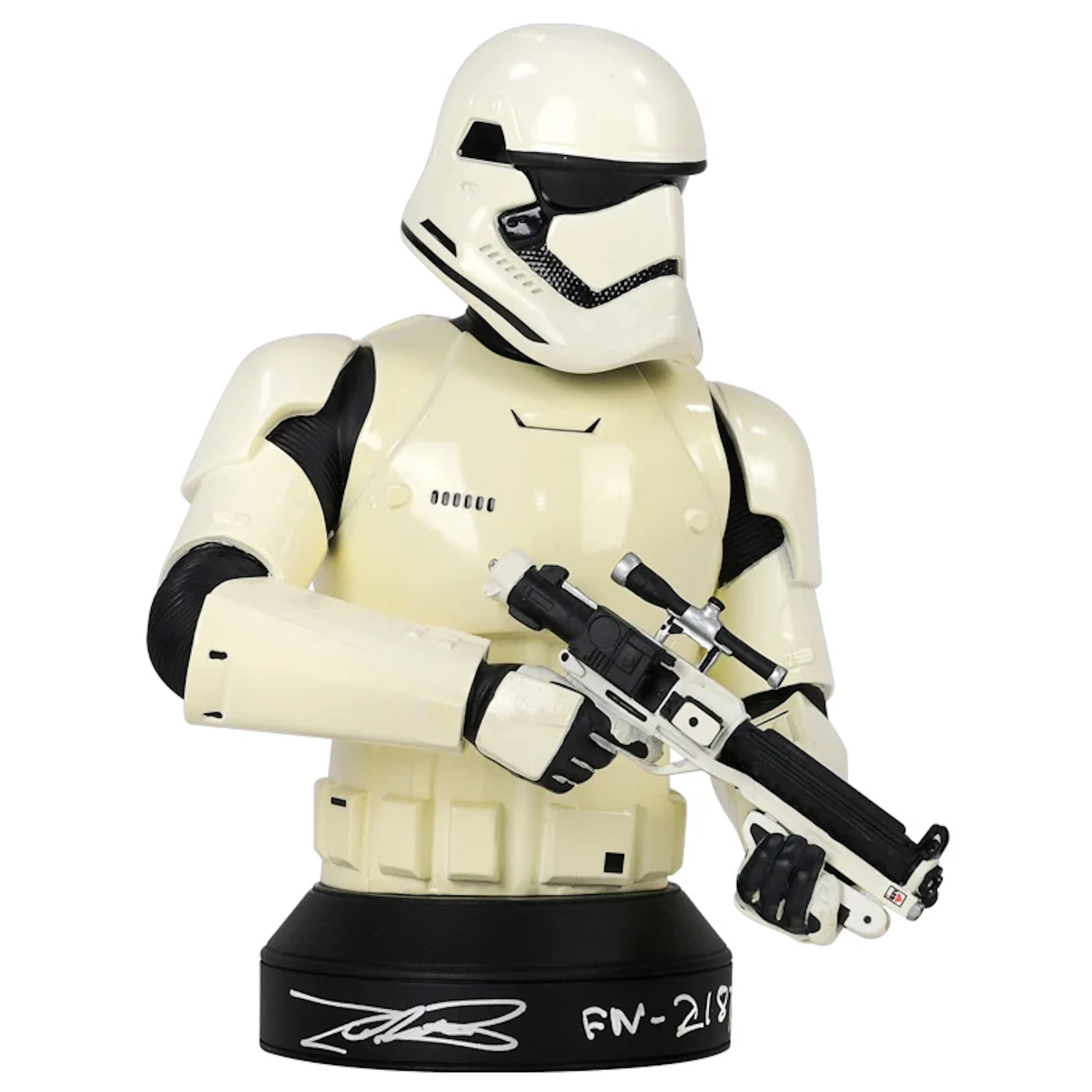 John Boyega Autographed Gentle Giant Star Wars First Order Stormtrooper