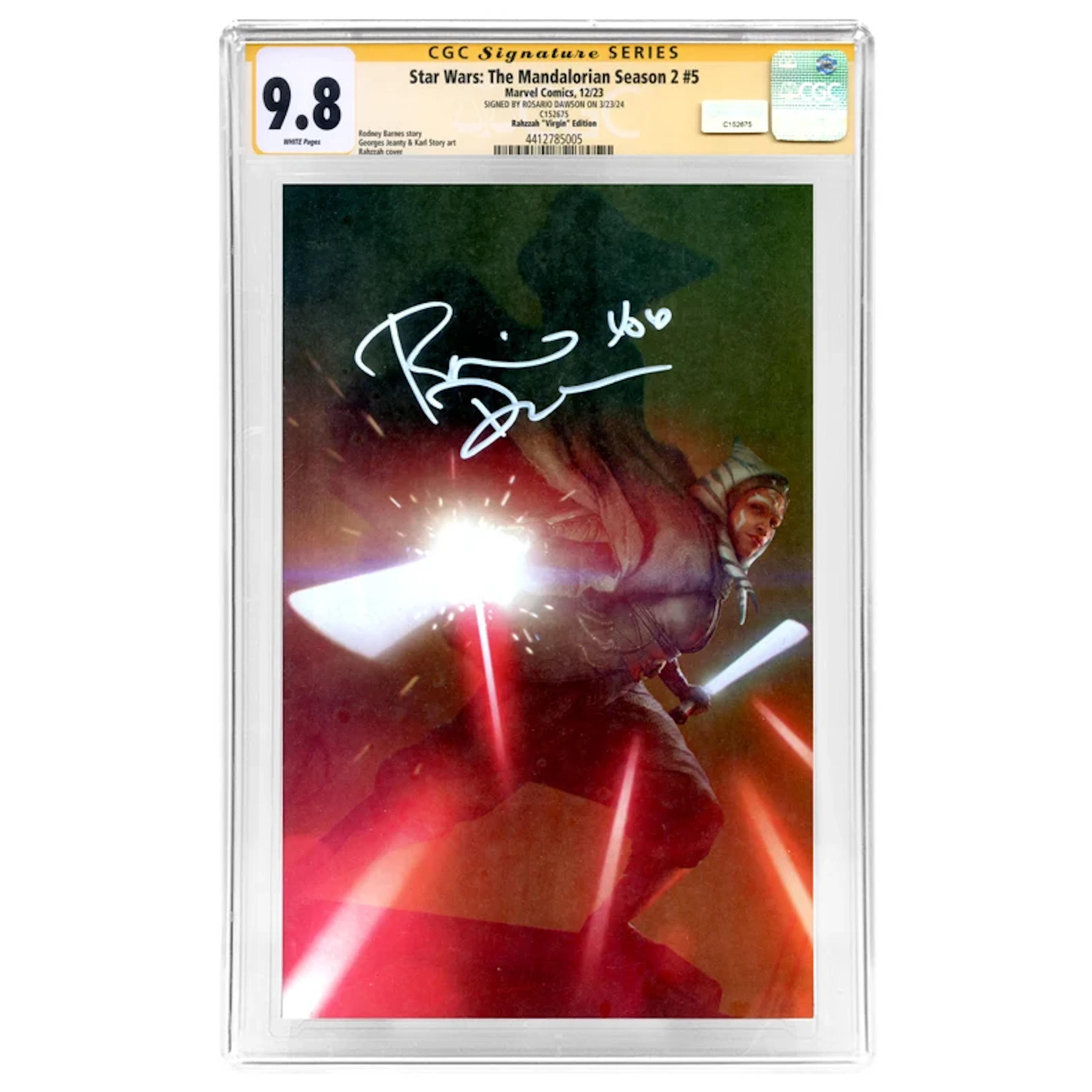 Rosario Dawson Autographed 2023 Star Wars The Mandalorian Season 2
