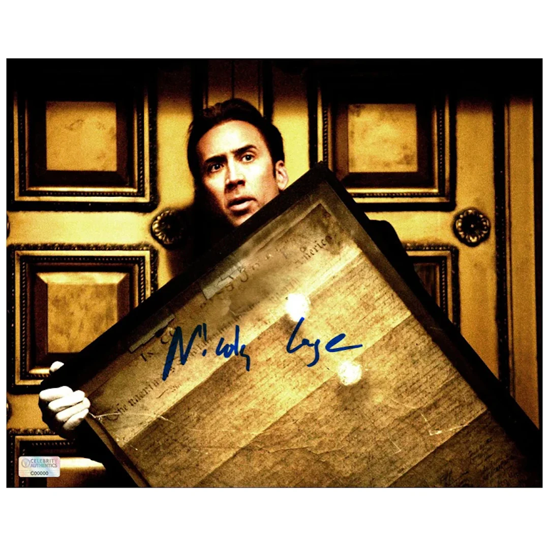 Nicolas Cage Autographed 2004 National Treasure Gates and Letter of