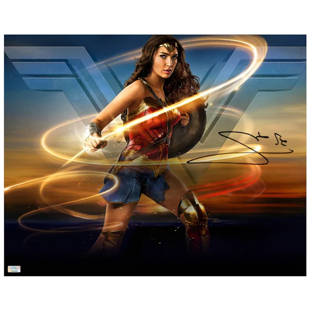 Gal Gadot Autographed 2017 Wonder Woman Lasso of Truth 16x20 Photo