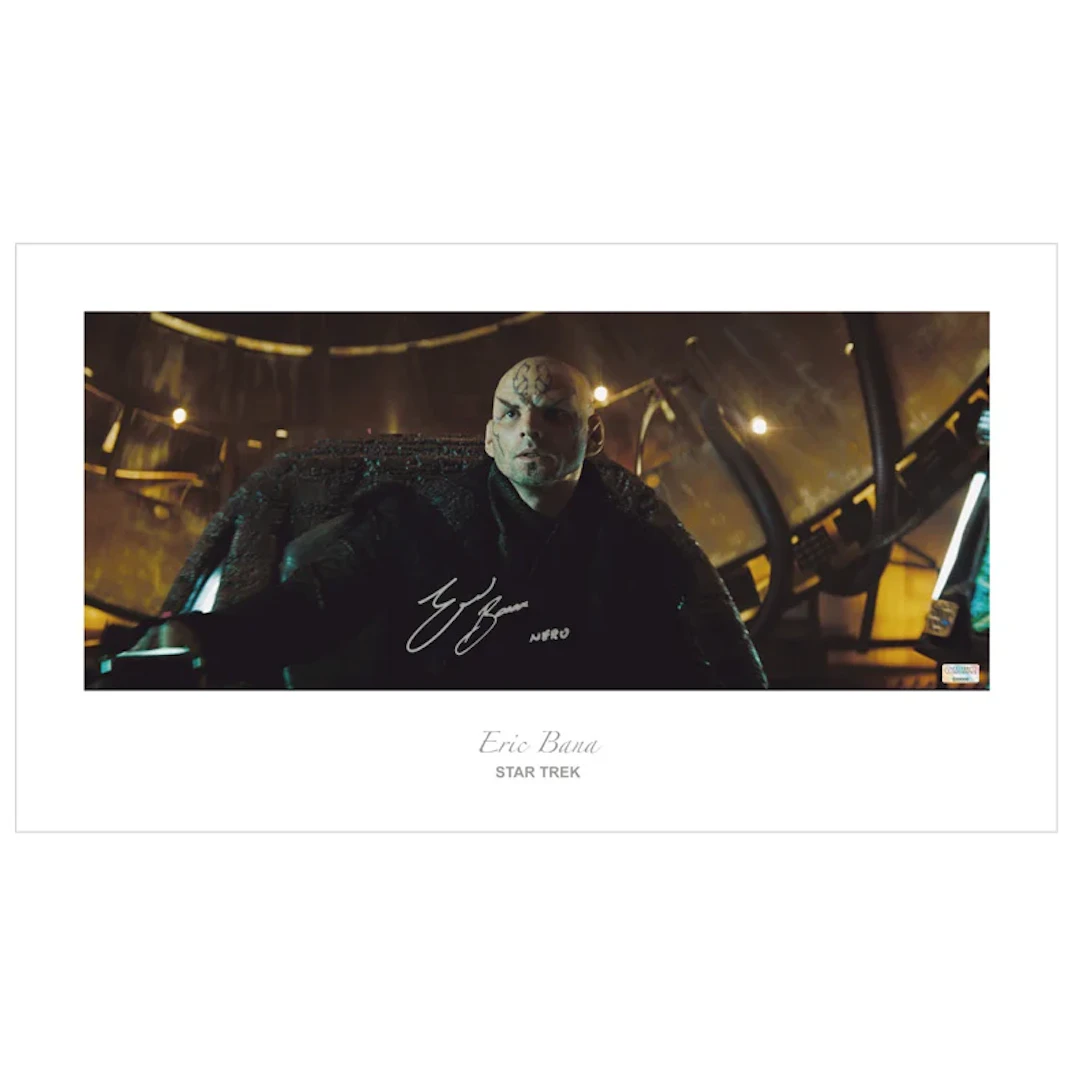 Eric Bana Autographed 2019 Star Trek Narada Bridge 23x13 Art Photo