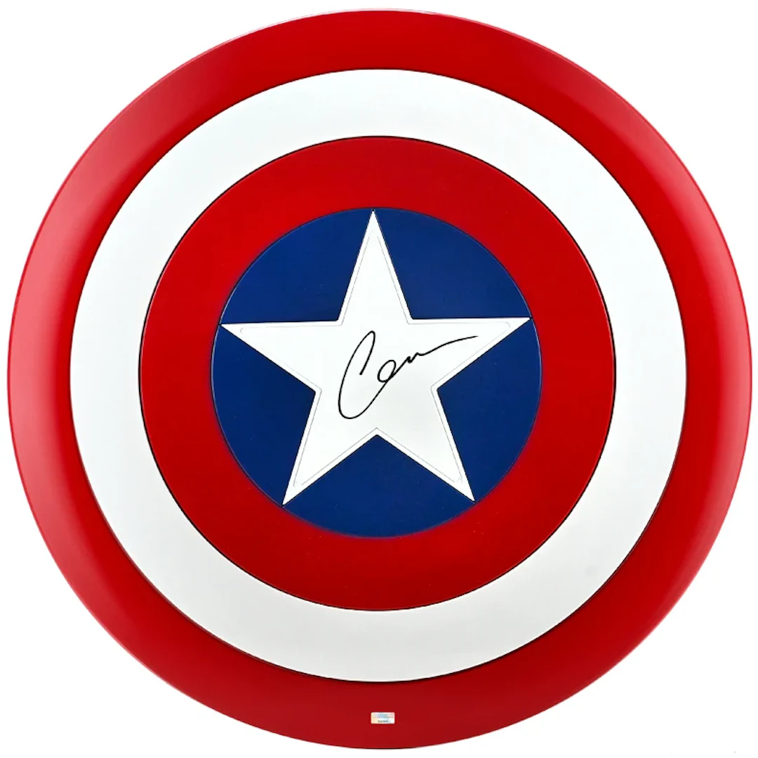 Chris Evans Autographed Marvel Legends Captain America 80th Anniversary