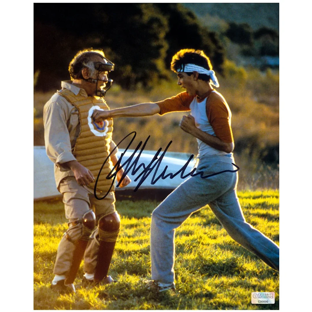 Ralph Macchio Autographed 1984 The Karate Kid Daniel LaRusso & Mr.