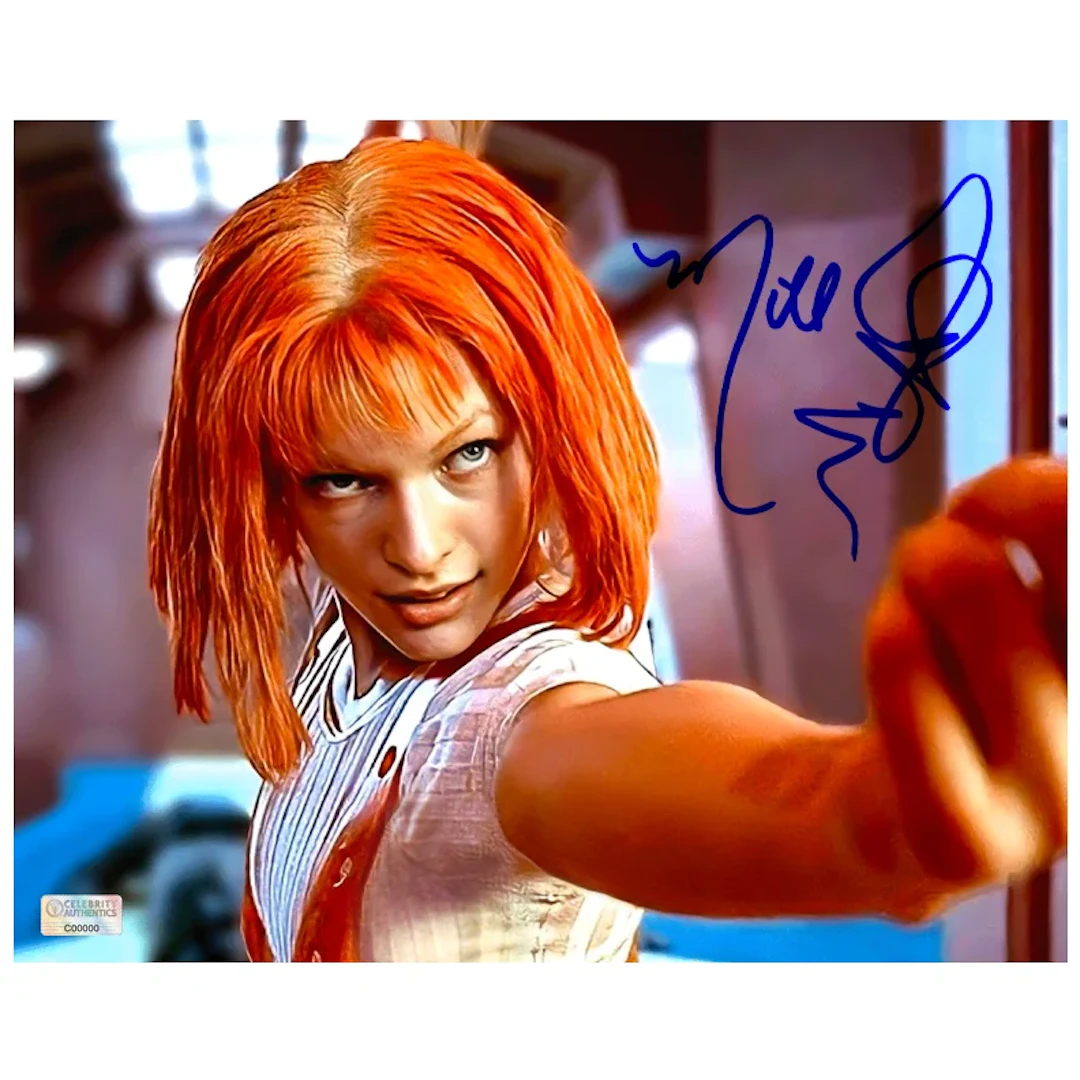 Milla Jovovich Autographed 1997 The Fifth Element Leeloo 8x10 Photo