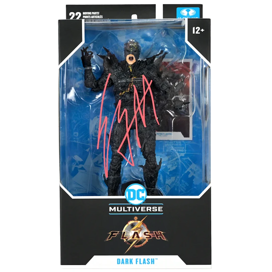 Ezra Miller Autographed McFarlane Dark Flash 7" Figure