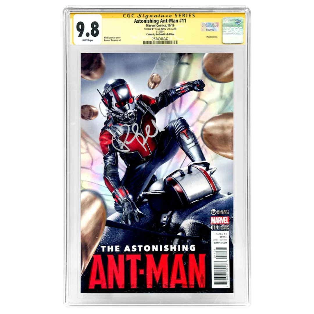 Paul Rudd Autographed 2016 Astonishing Ant-Man #11 Celebrity Authentics