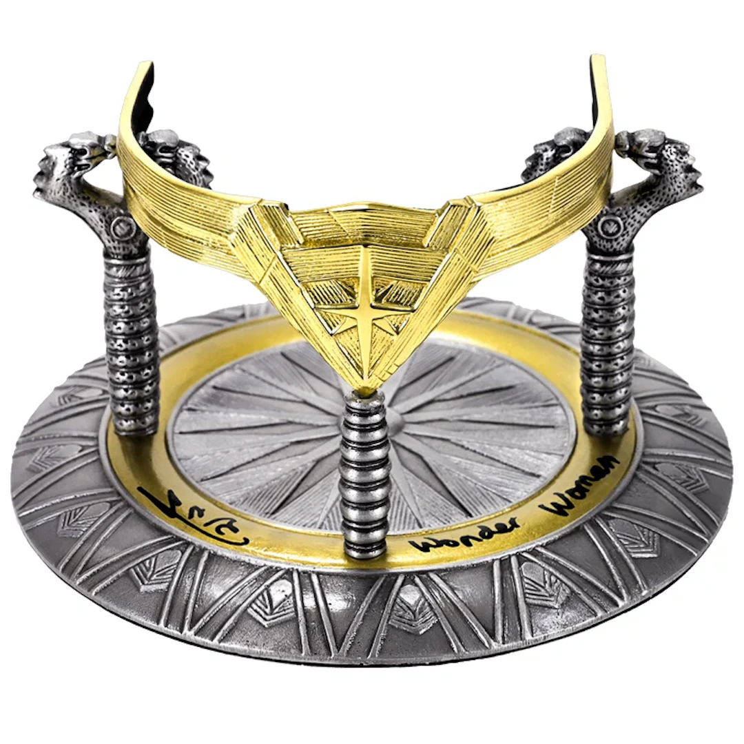 Gal Gadot Autographed Factory Entertainment Wonder Woman Tiara with Inscription