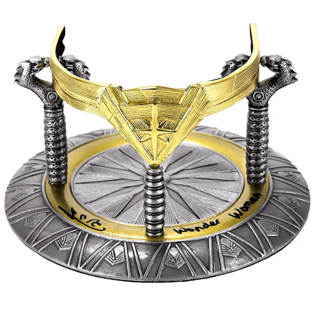Gal Gadot Autographed Factory Entertainment Wonder Woman Tiara with Inscription