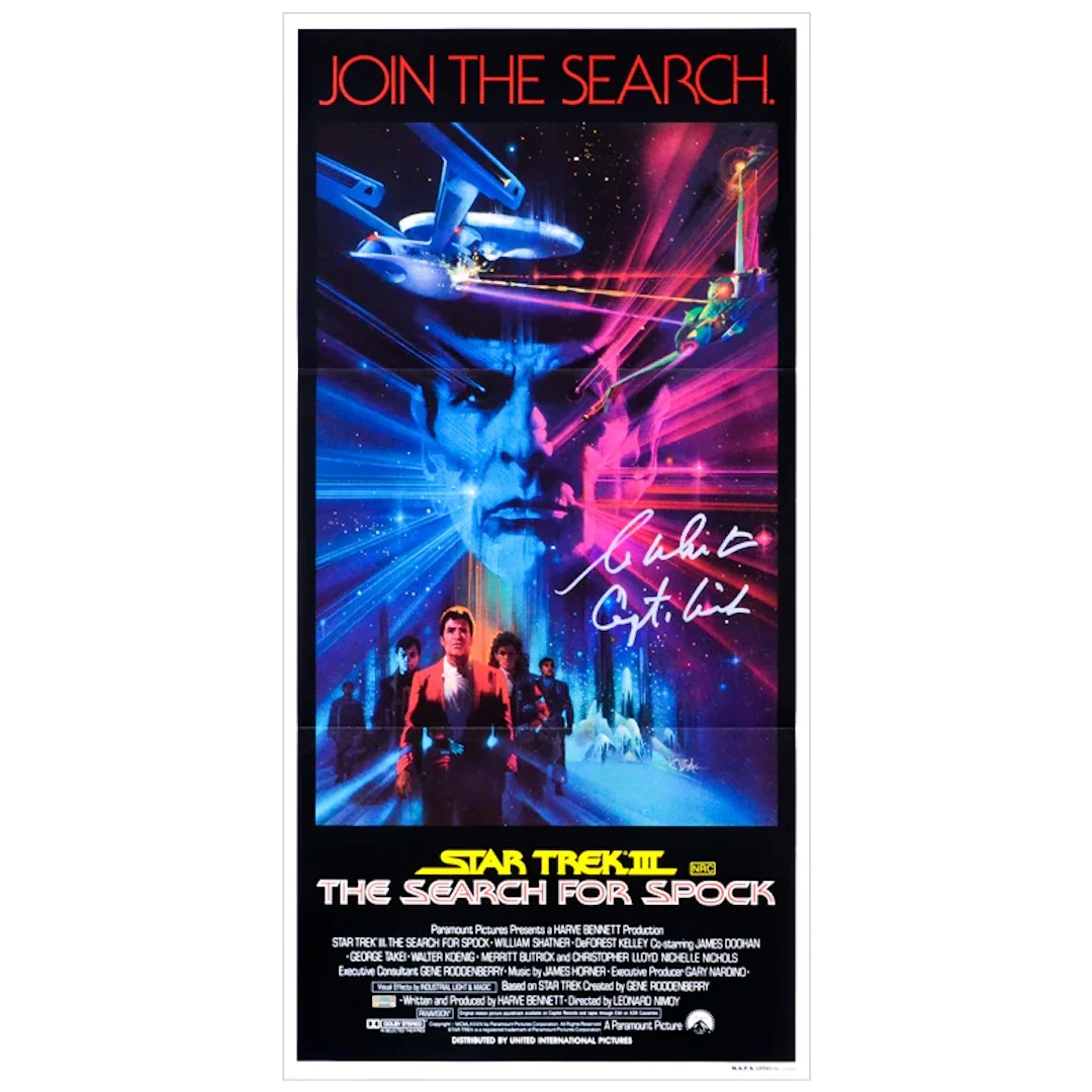 William Shatner Autographed 1984 Star Trek III: The Search For Spock