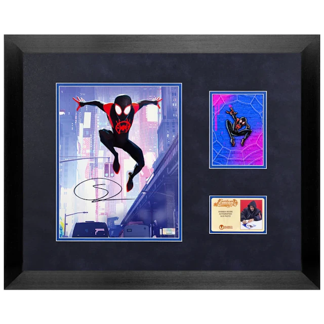 Shameik Moore Autographed Spider-Man: Into the Spider-Verse 8x10 Framed