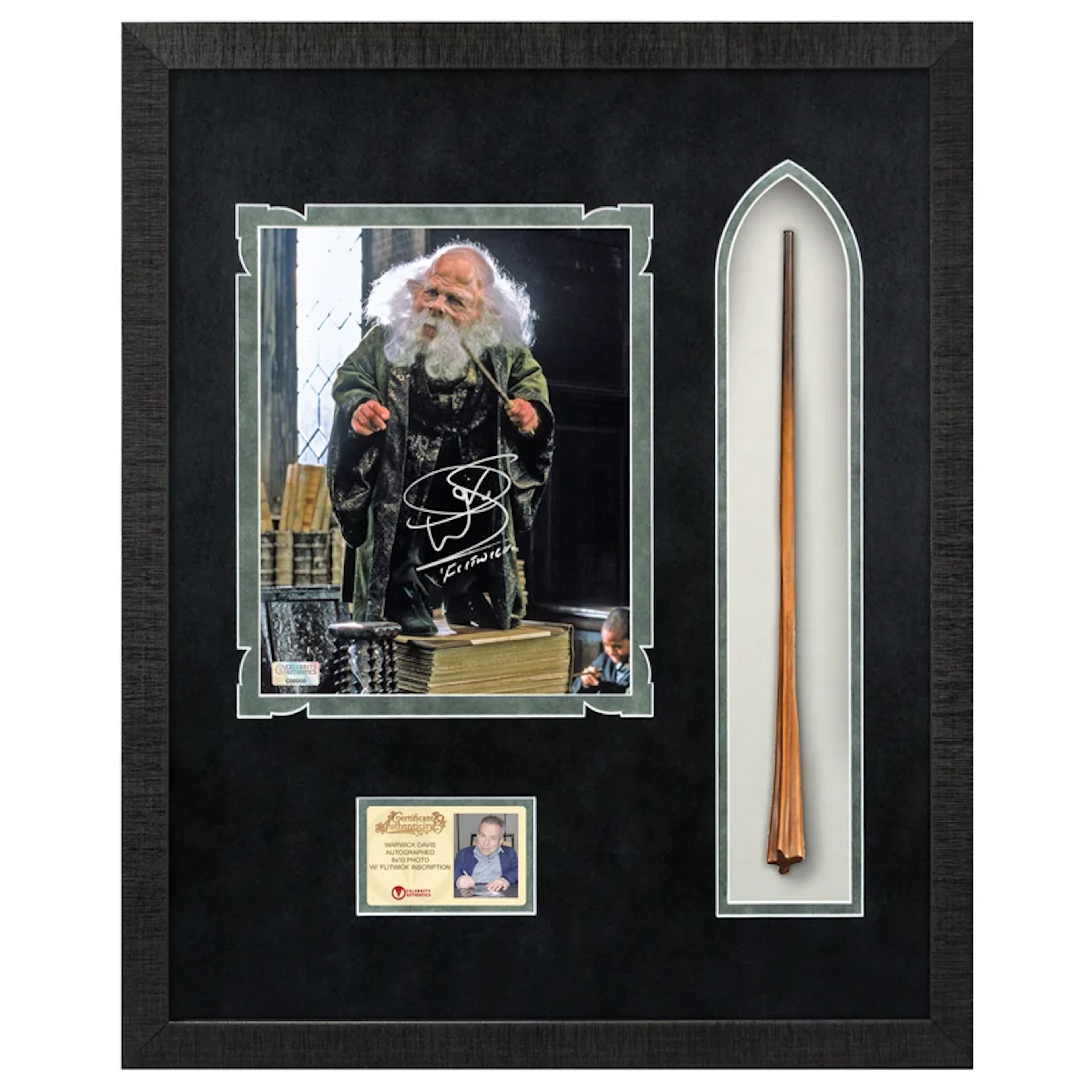 Warwick Davis Autographed Harry Potter Professor Flitwick 8×10 Photo