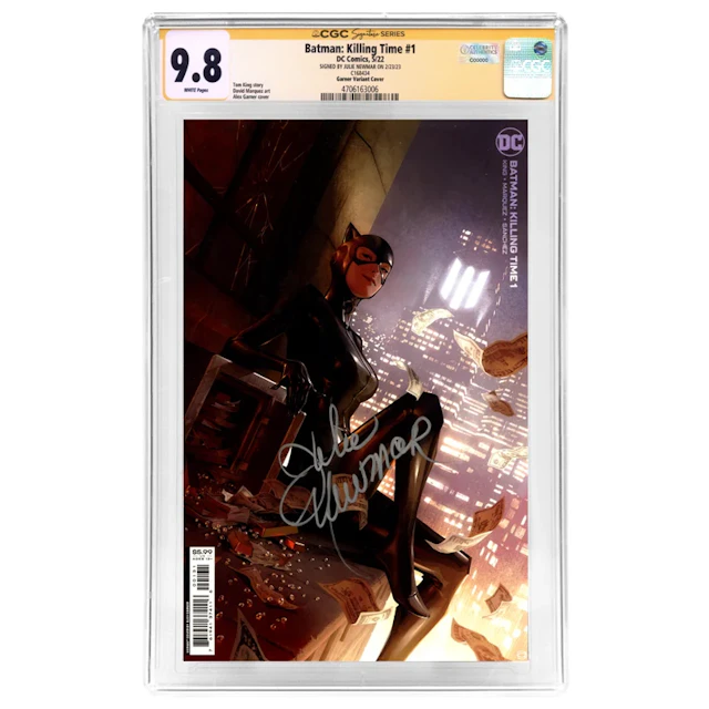 Julie Newmar Autographed 2022 Batman Killing Time #1 Alex Garner Variant
