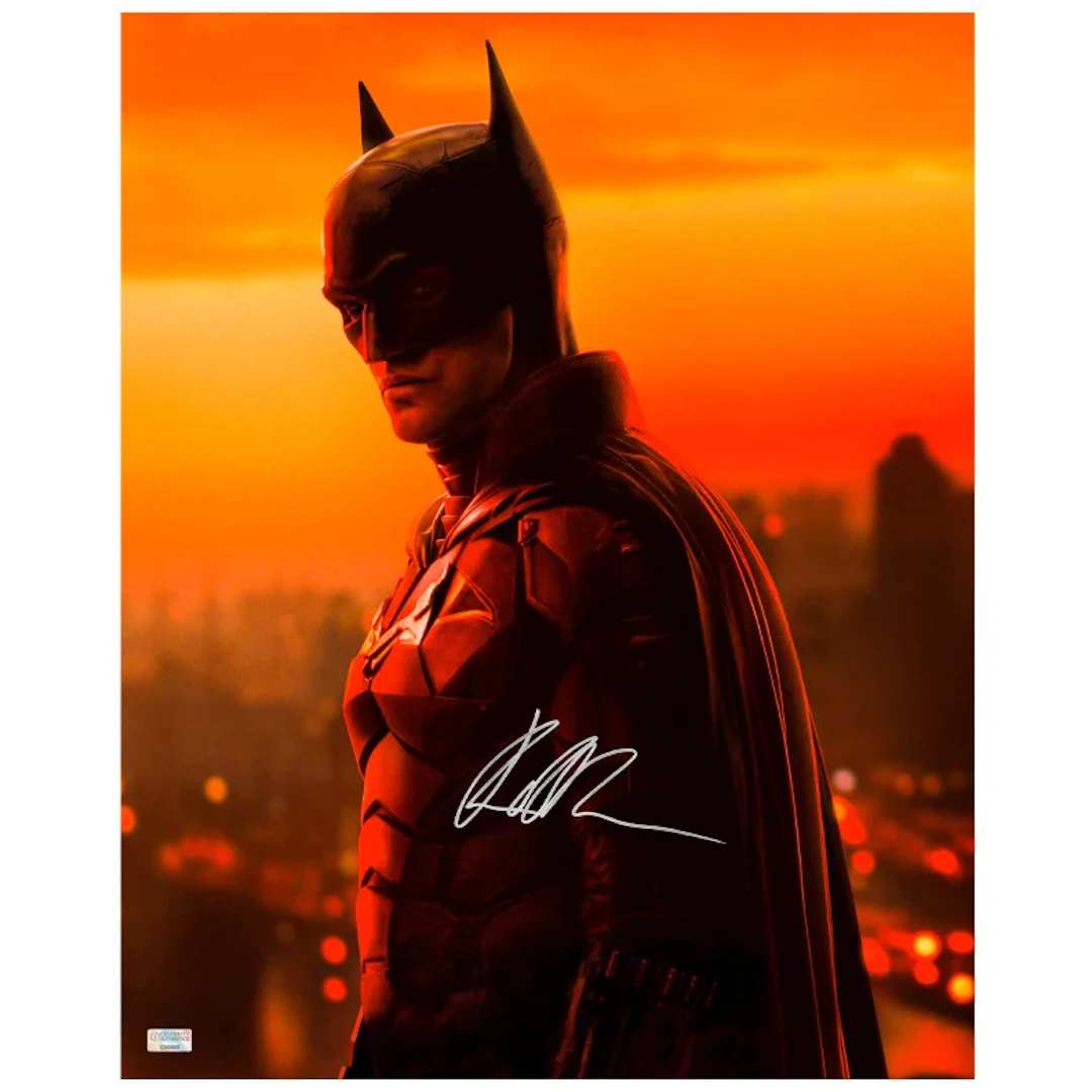 Robert Pattinson Autographed 2022 The Batman Gotham's Caped Crusader
