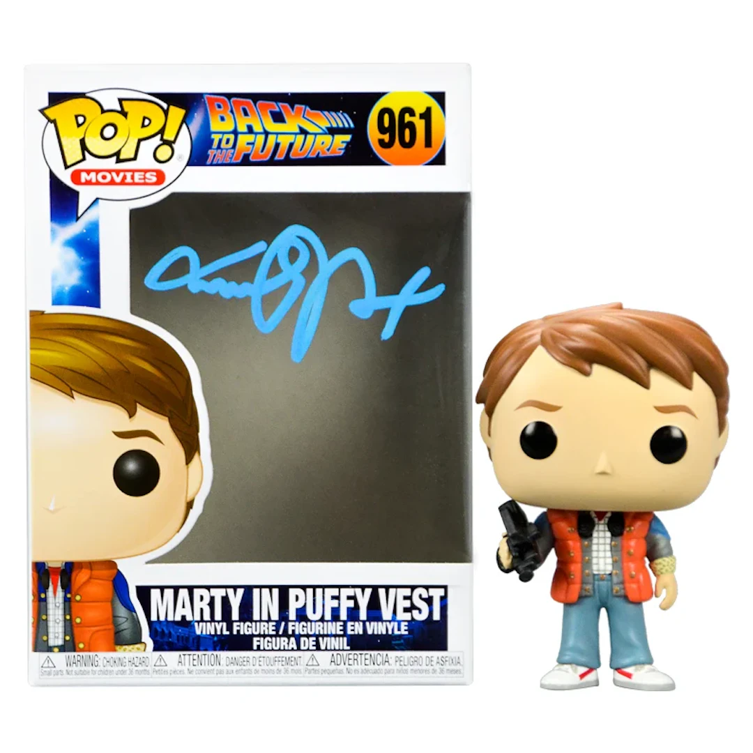 Michael J. Fox Autographed Back to the Future Marty in Puffy Jacket