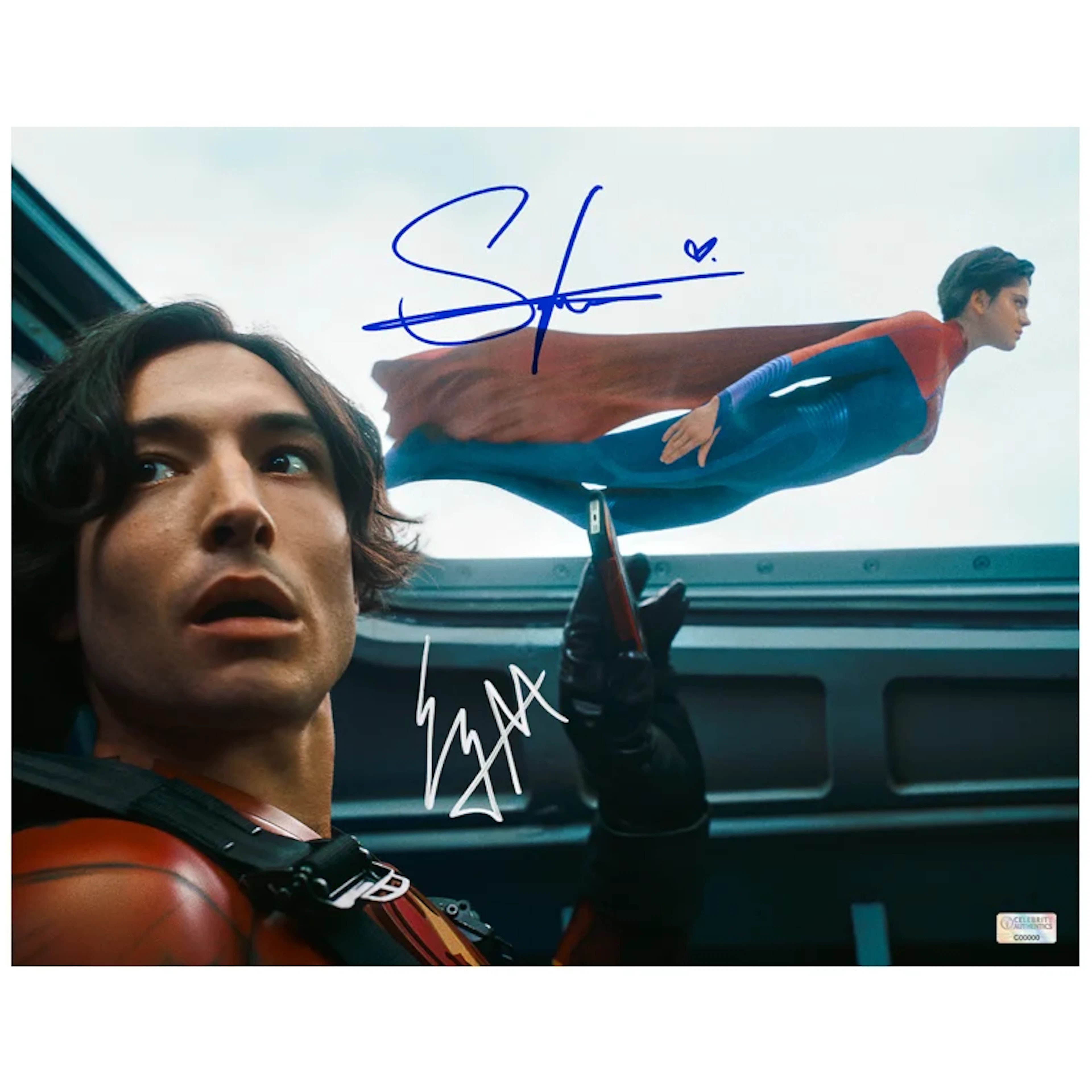 Sasha Calle, Ezra Miller Autographed 2023 The Flash Supergirl for