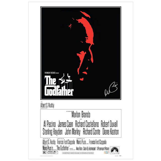 Al Pacino Autographed 1972 The Godfather 16x24 Movie Poster
