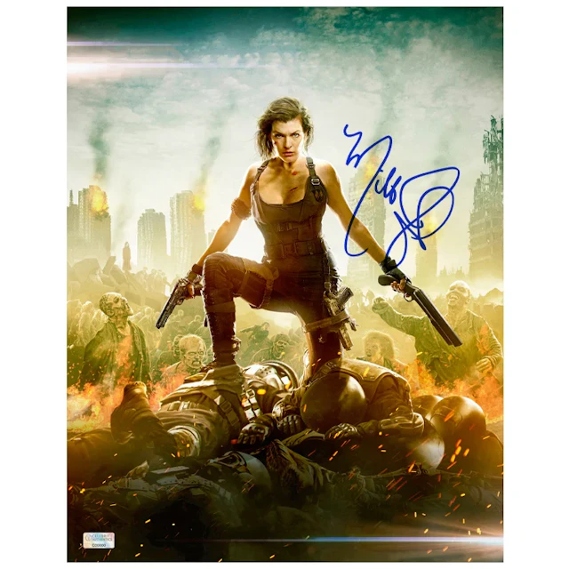 Milla Jovovich Autographed 2016 Resident Evil: The Final Chapter Assault
