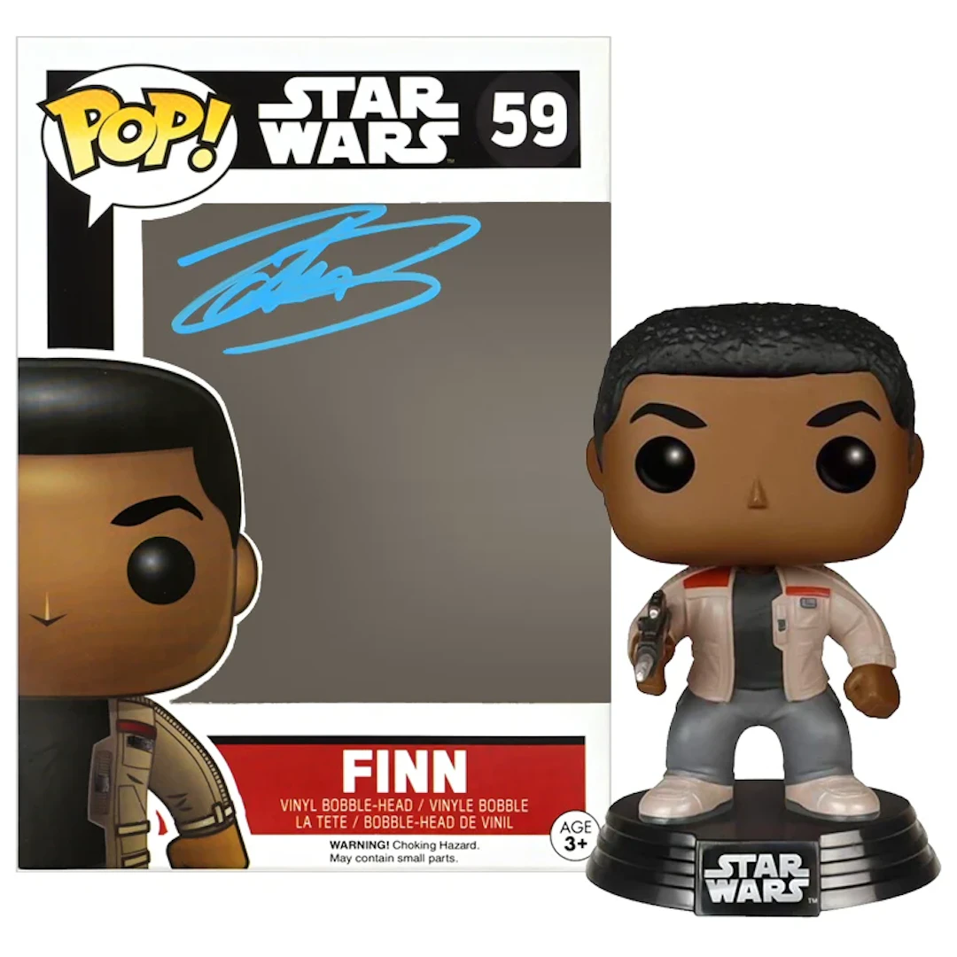 John Boyega Autographed Star Wars Finn POP Vinyl Figure #59