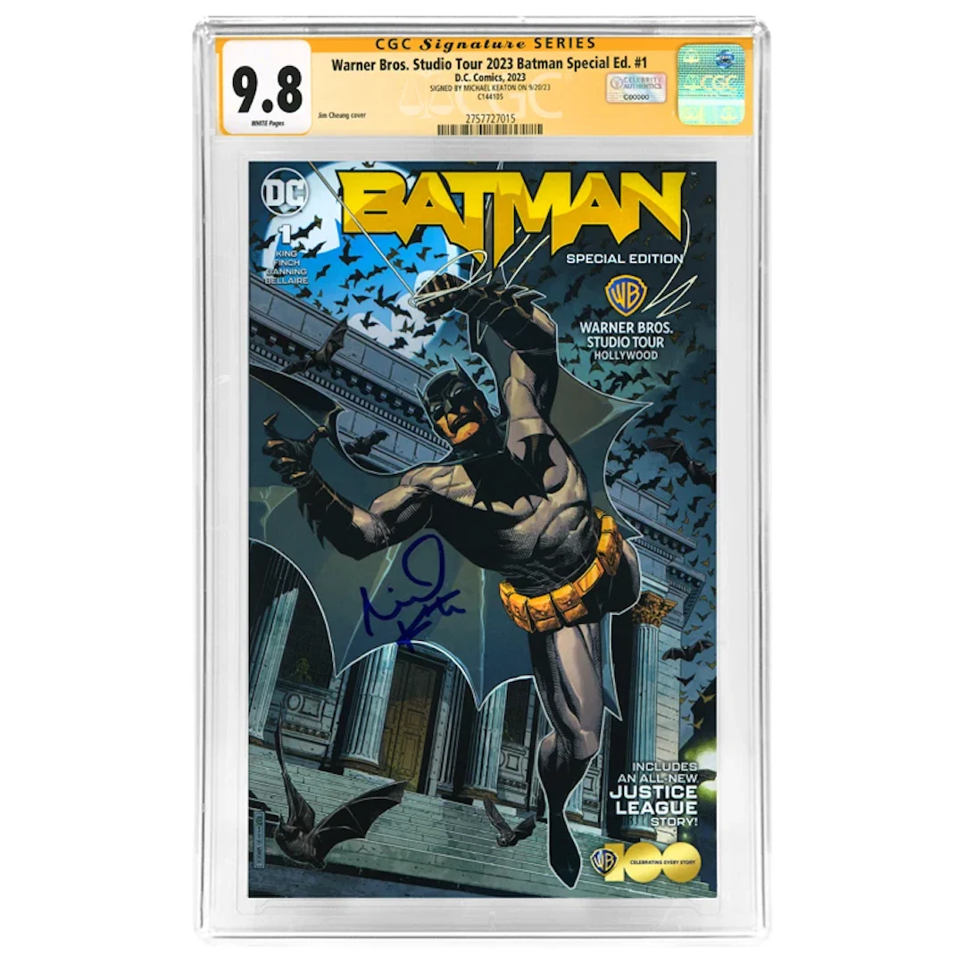 Michael Keaton Autographed 2023 Batman Warner Brothers Studio Special