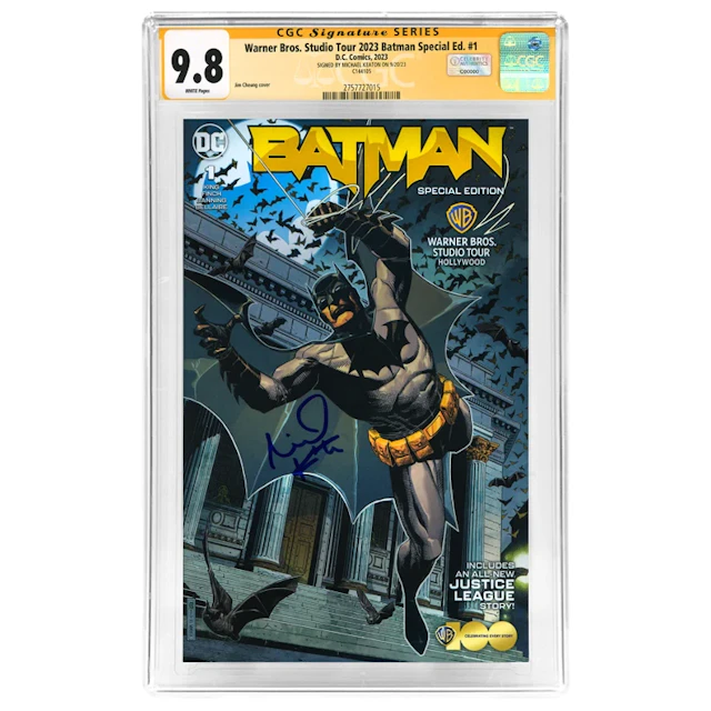 Michael Keaton Autographed 2023 Batman Warner Brothers Studio Special