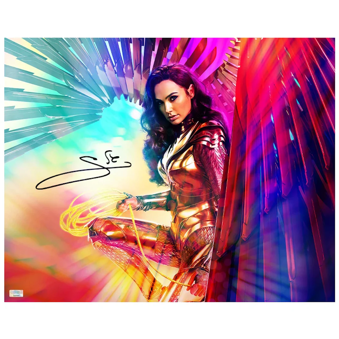 Gal Gadot Autographed 2020 Wonder Woman 84 16x20 Defender of Truth Photo