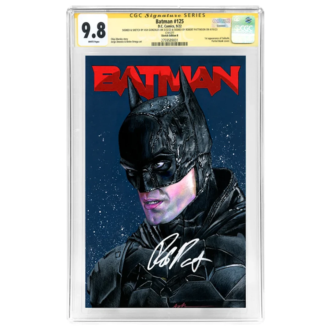 Robert Pattinson Autographed 2022 Batman Detective Comics #125 Original