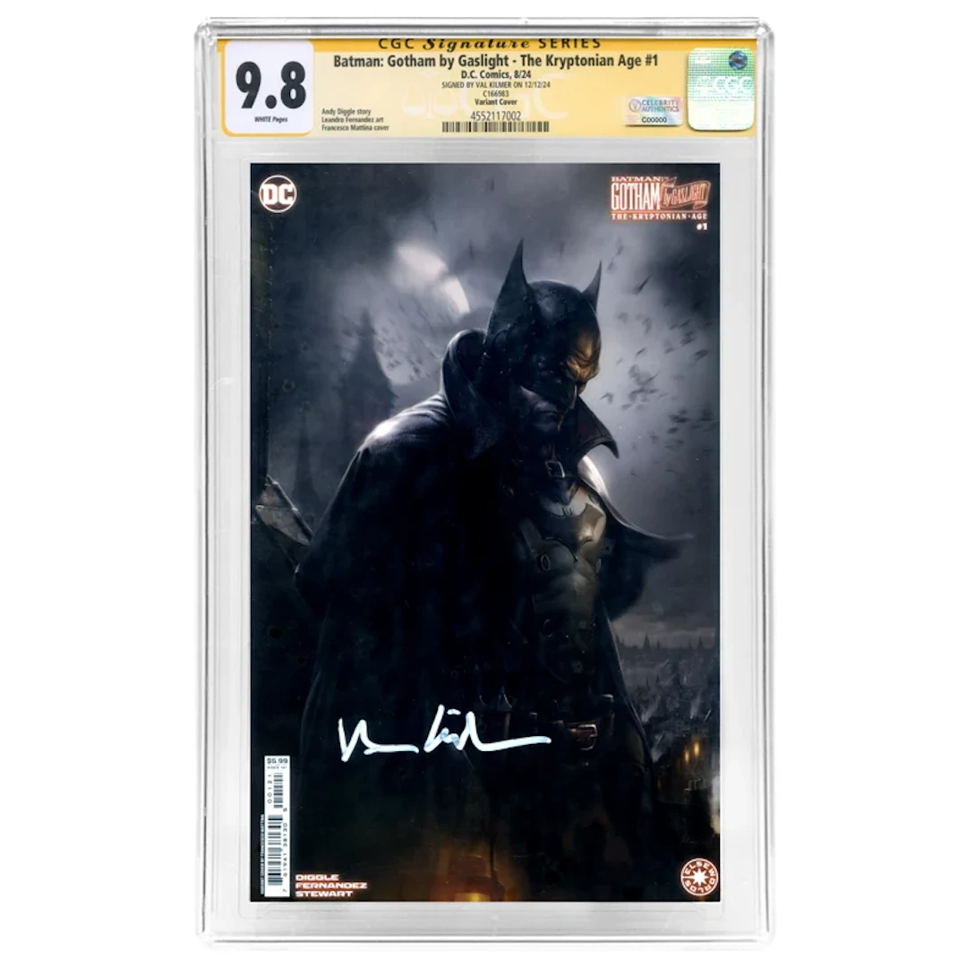 Val Kilmer Autographed 2024 Batman Gotham by Gaslight The Kryptonian