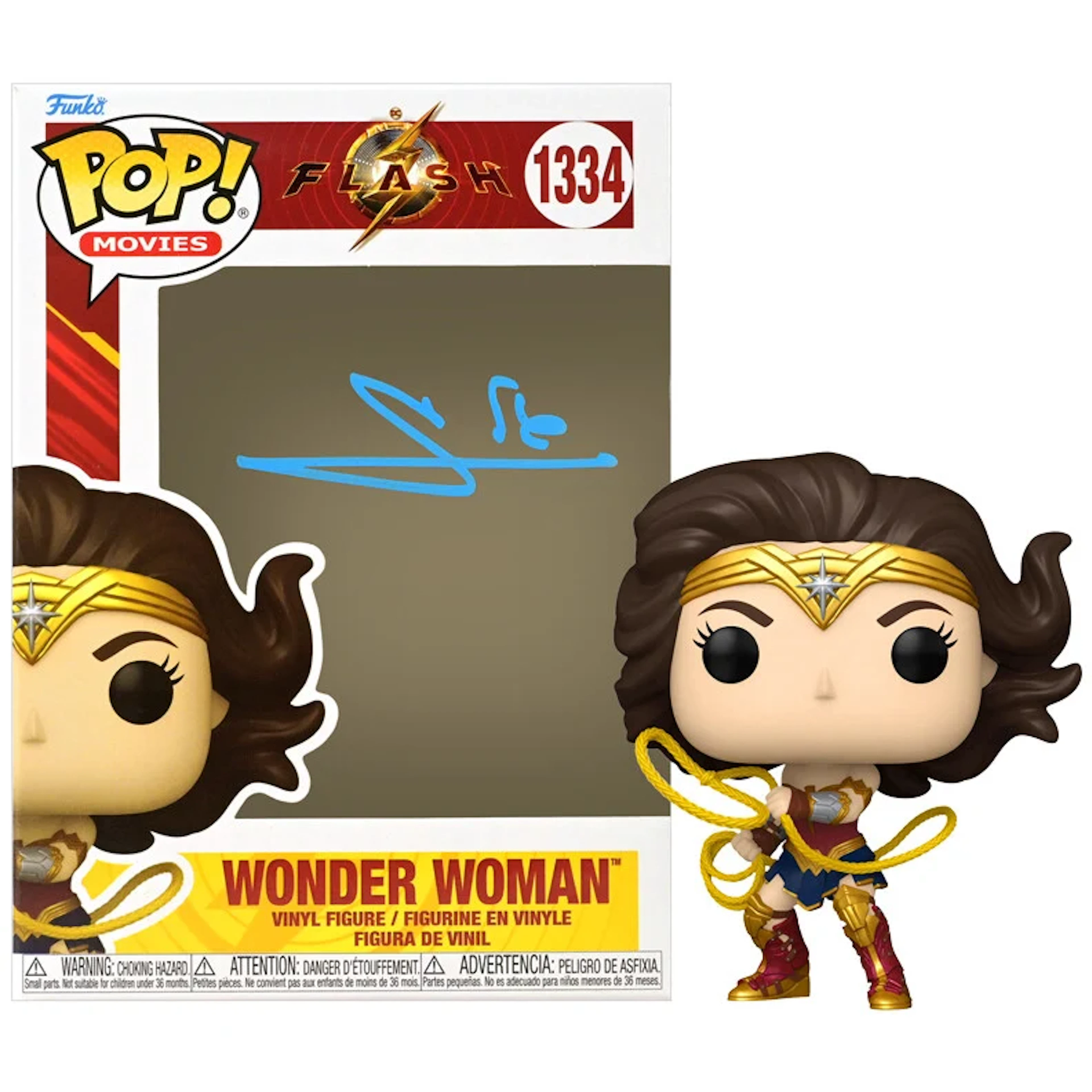 Gal Gadot Autographed 2023 The Flash Wonder Woman POP! Vinyl Figure #1334