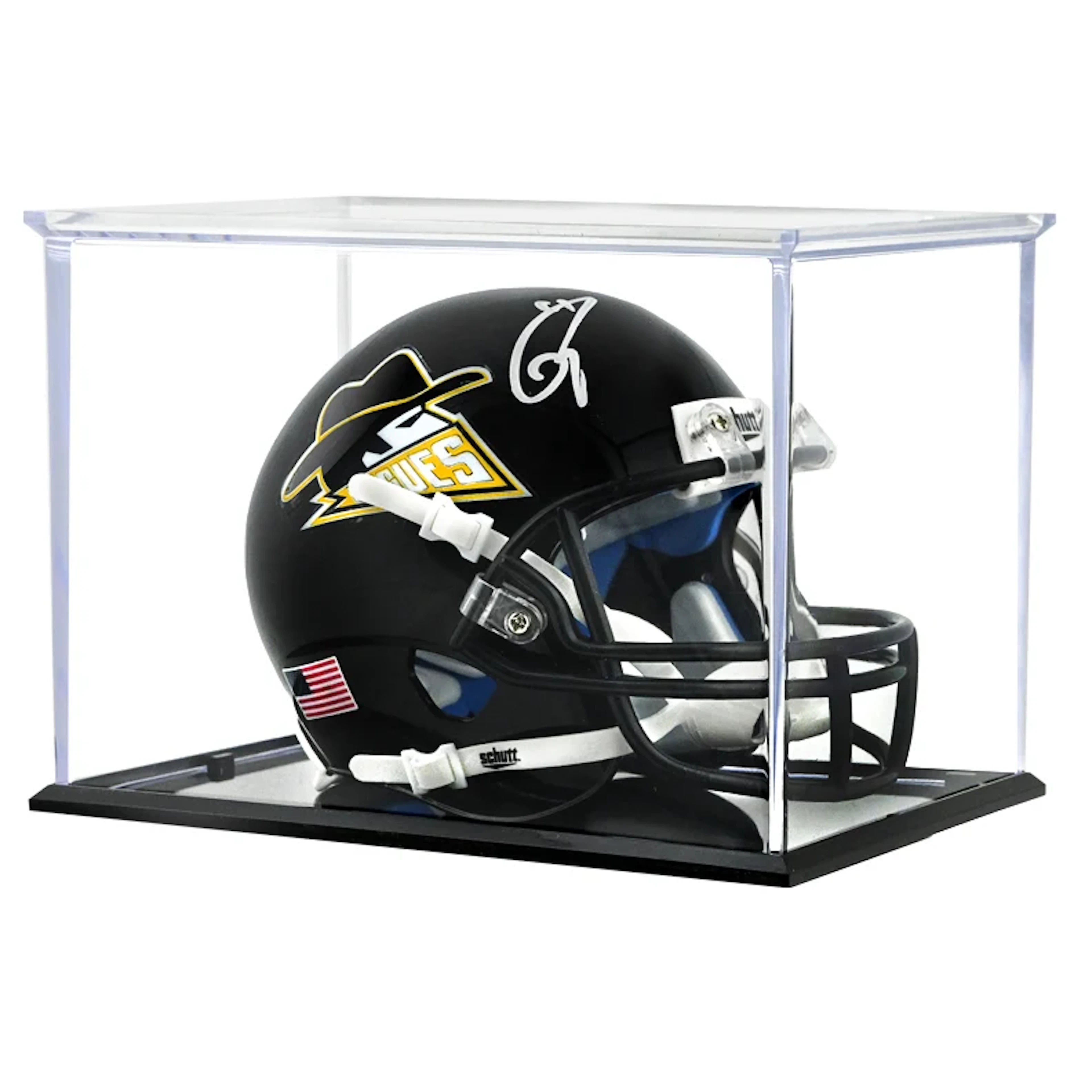 Tom Hardy Autographed The Dark Knight Rises Gotham Rogues Mini-Helmet
