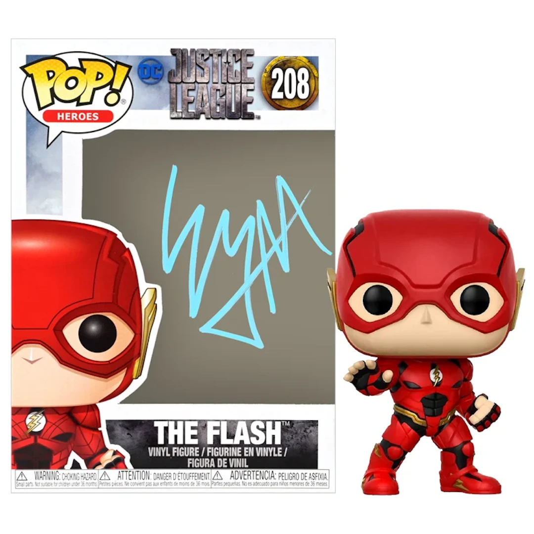 Ezra Miller Autographed The Flash #208 POP Vinyl Figure