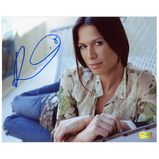 Rhona Mitra Autographed Hammock 8x10 Photo
