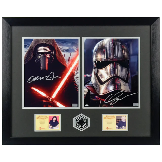 Adam Driver and Gwendoline Christie Autographed Star Wars The Force