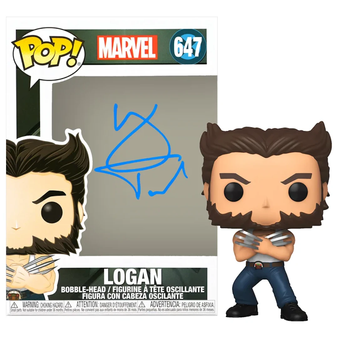Hugh Jackman Autographed Funko Logan Pop Vinyl Figure #647
