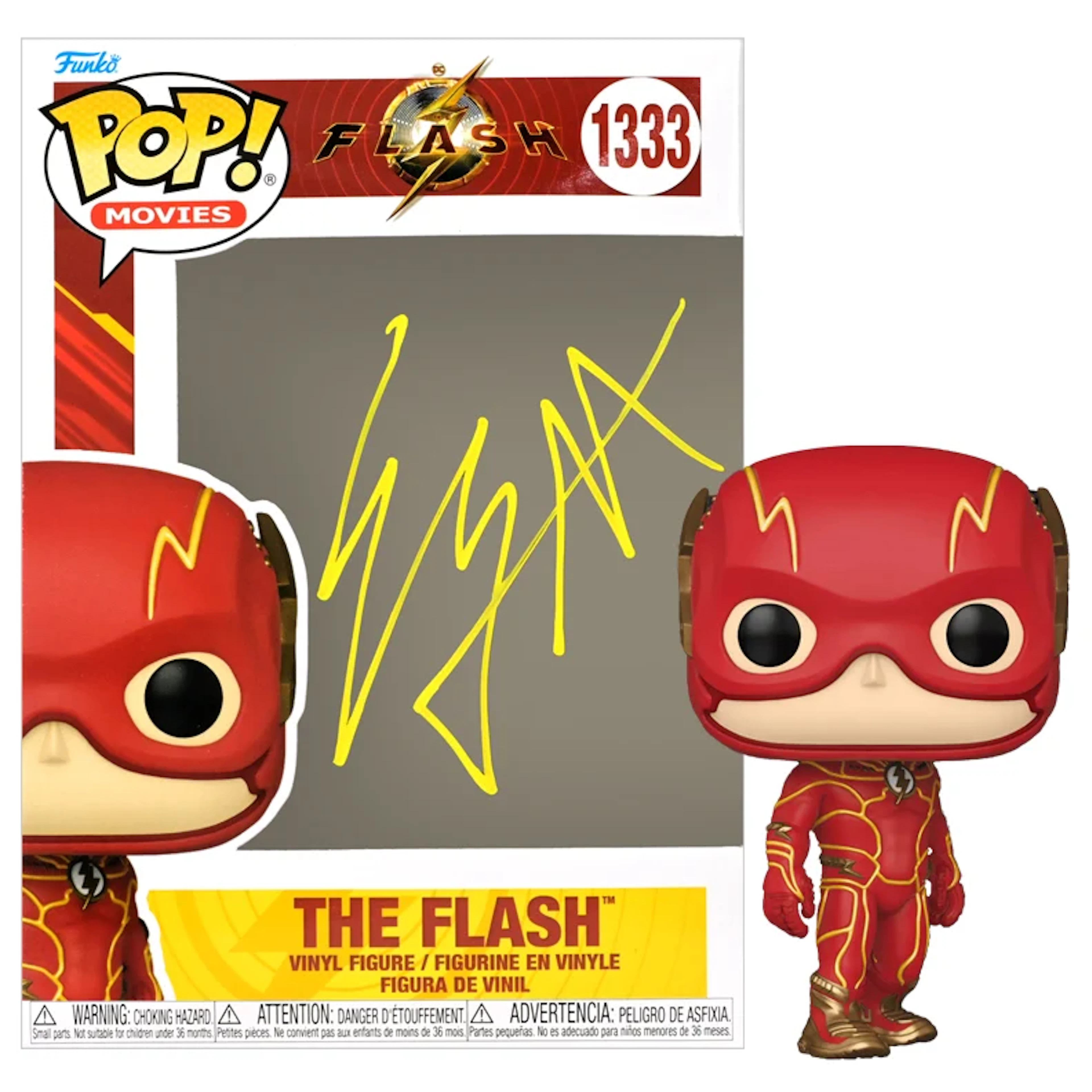 Ezra Miller Autographed The Flash #1333 POP Vinyl Figure