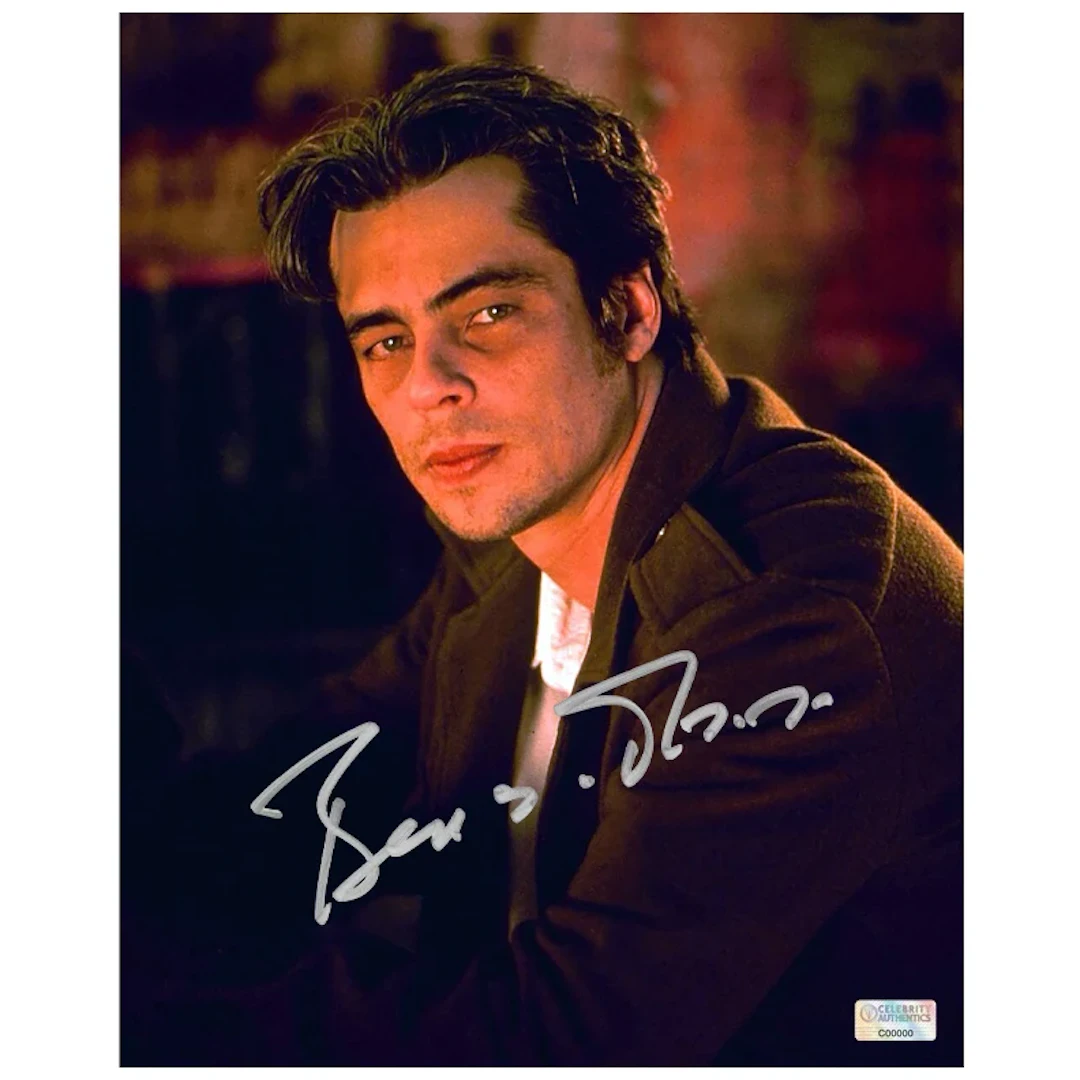 Benicio Del Toro Autographed 2000 The Way of the Gun Harold Longbaugh