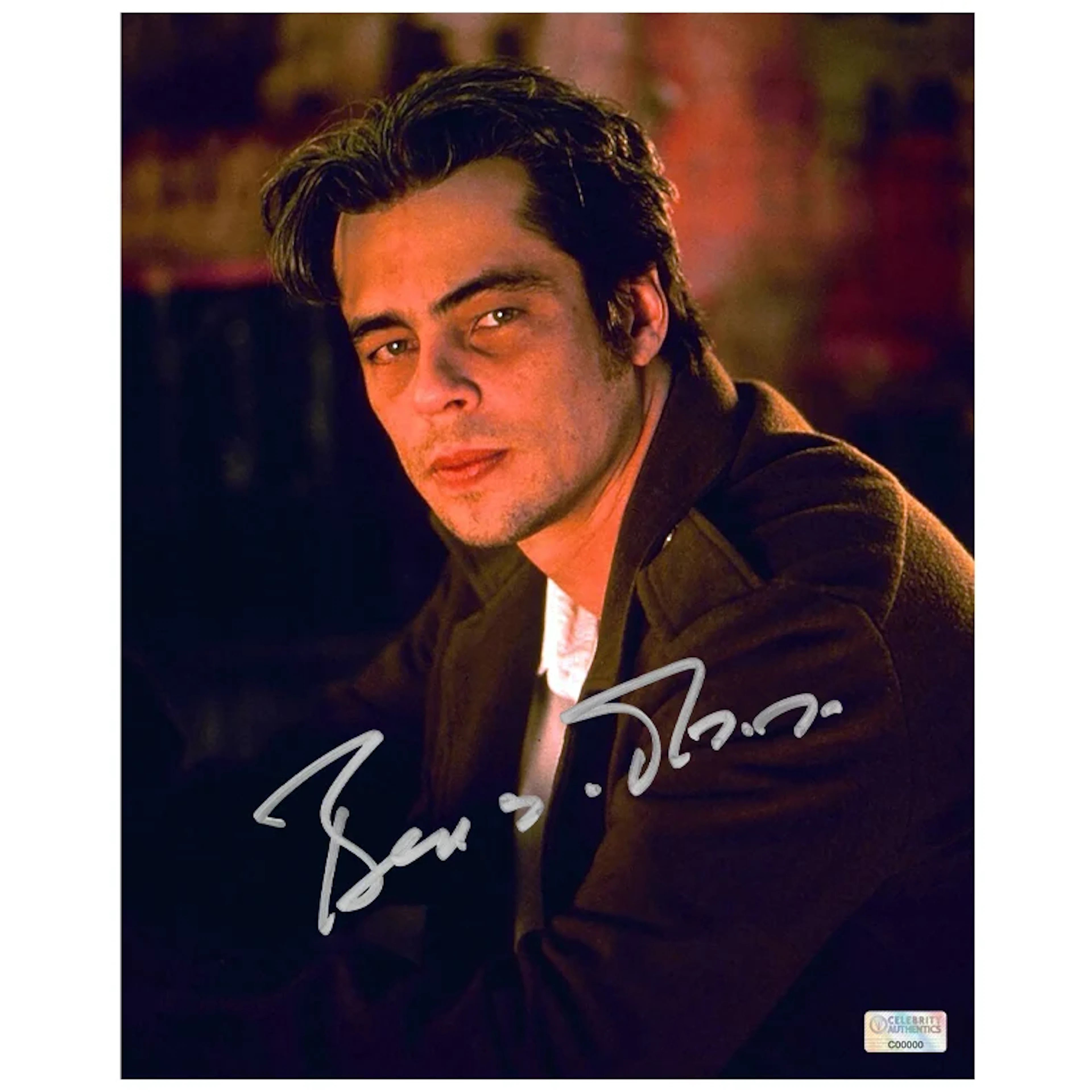 Benicio Del Toro Autographed 2000 The Way of the Gun Harold Longbaugh