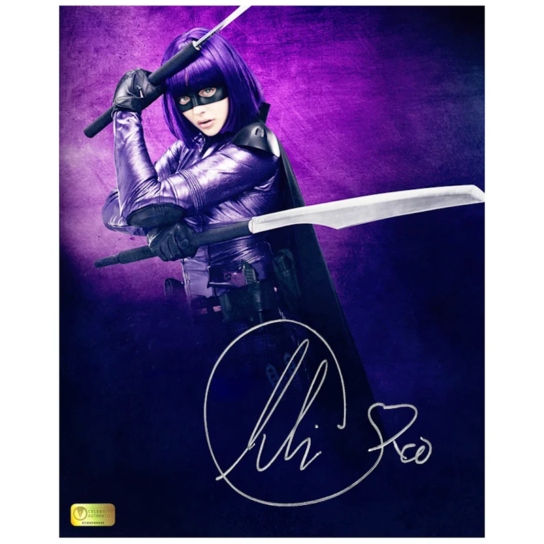 Chloe Grace Moretz Autographed Kick-Ass Hit-Girl 8x10 Photo