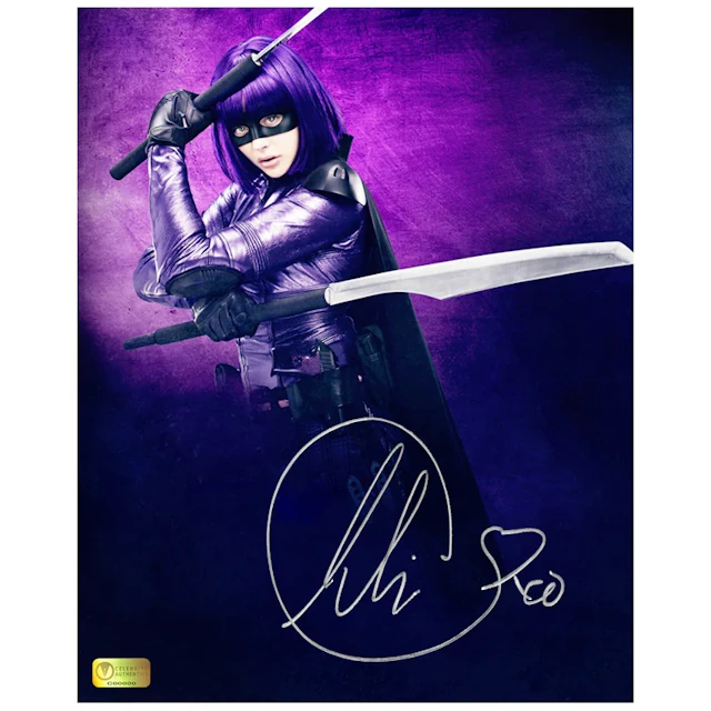 Chloe Grace Moretz Autographed Kick-Ass Hit-Girl 8x10 Photo