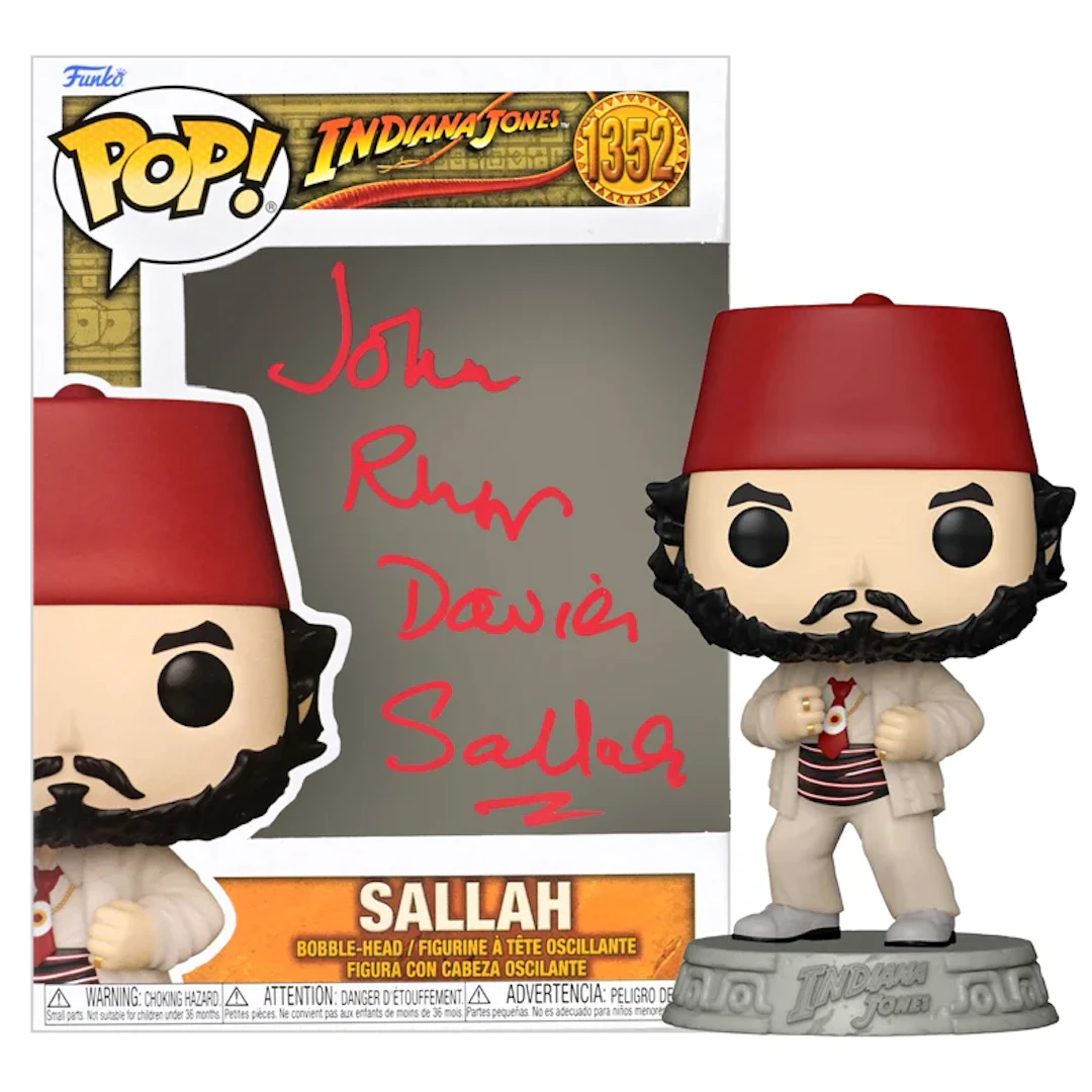 John Rhys-Davies Autographed Sallah #1352 POP Vinyl Figure