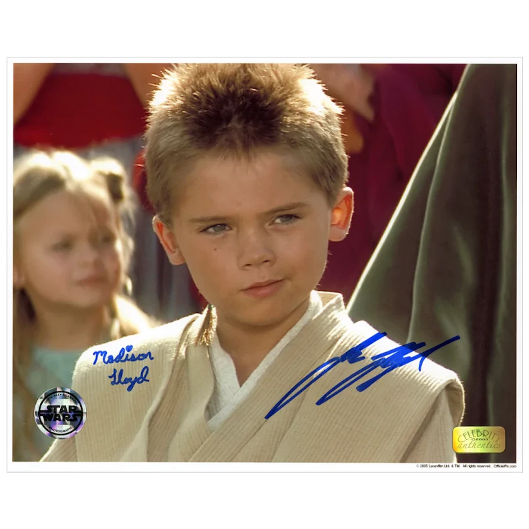 Jake Lloyd, Madison Lloyd Autographed Star Wars The Phantom Menace