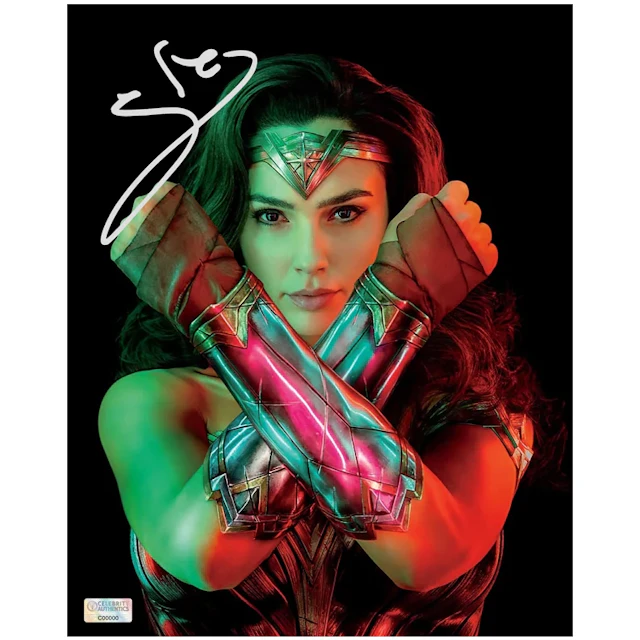 Gal Gadot Autographed 2020 Wonder Woman 84 Bracelets of Submission 8x10 Photo