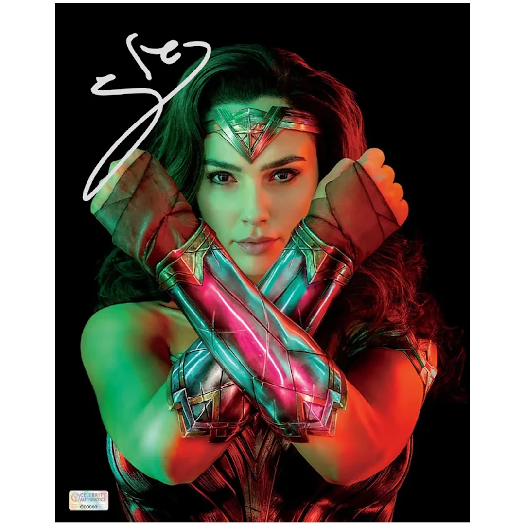 Gal Gadot Autographed 2020 Wonder Woman 84 Bracelets of Submission 8x10 Photo
