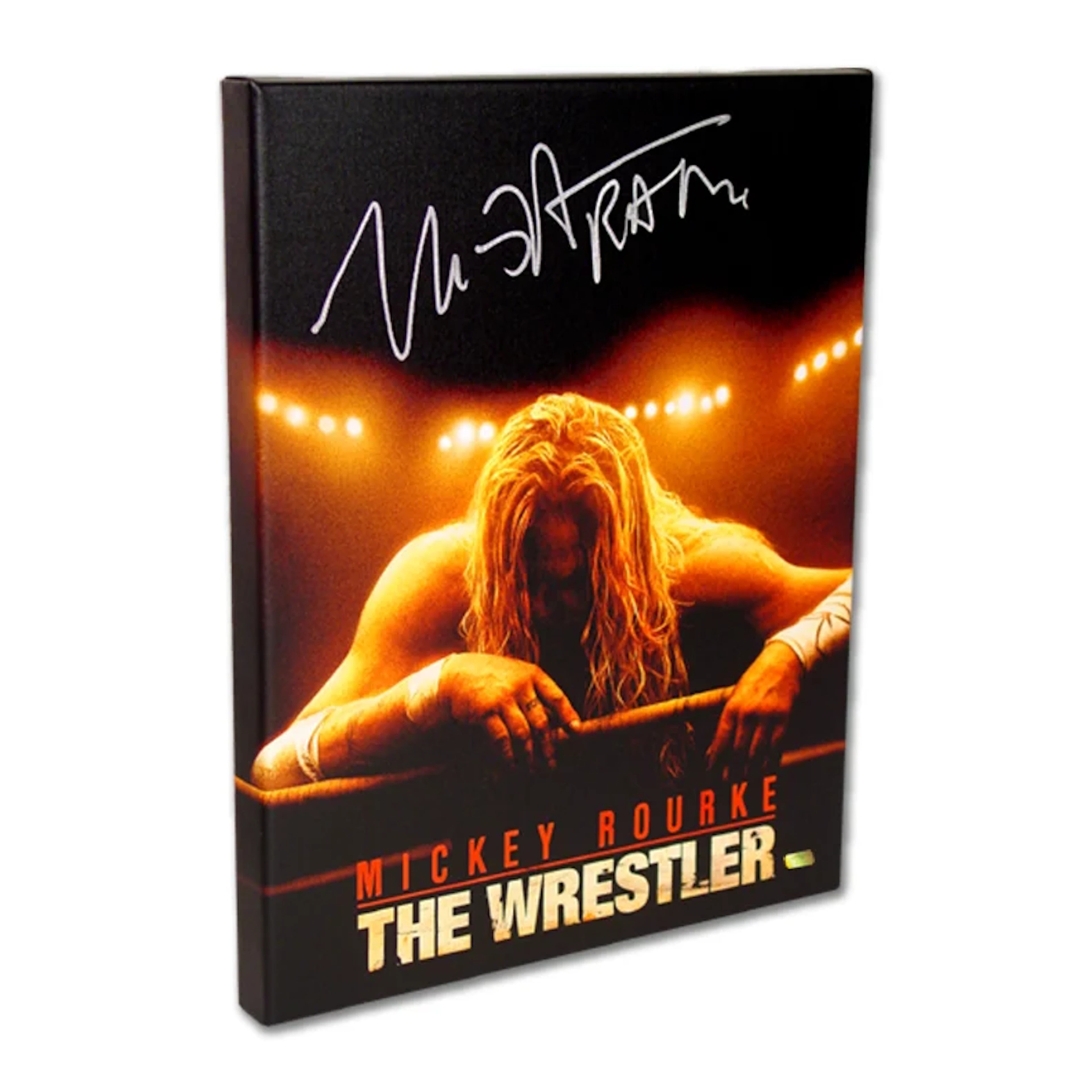 Mickey Rourke Autographed The Wrestler Movie Artwork 16x20 Canvas