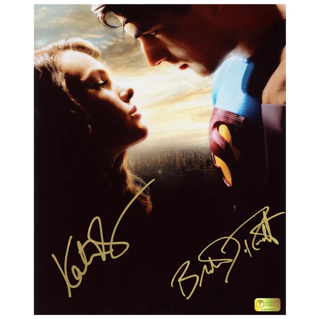 Brandon Routh and Kate Bosworth Autographed Superman Returns Reunited