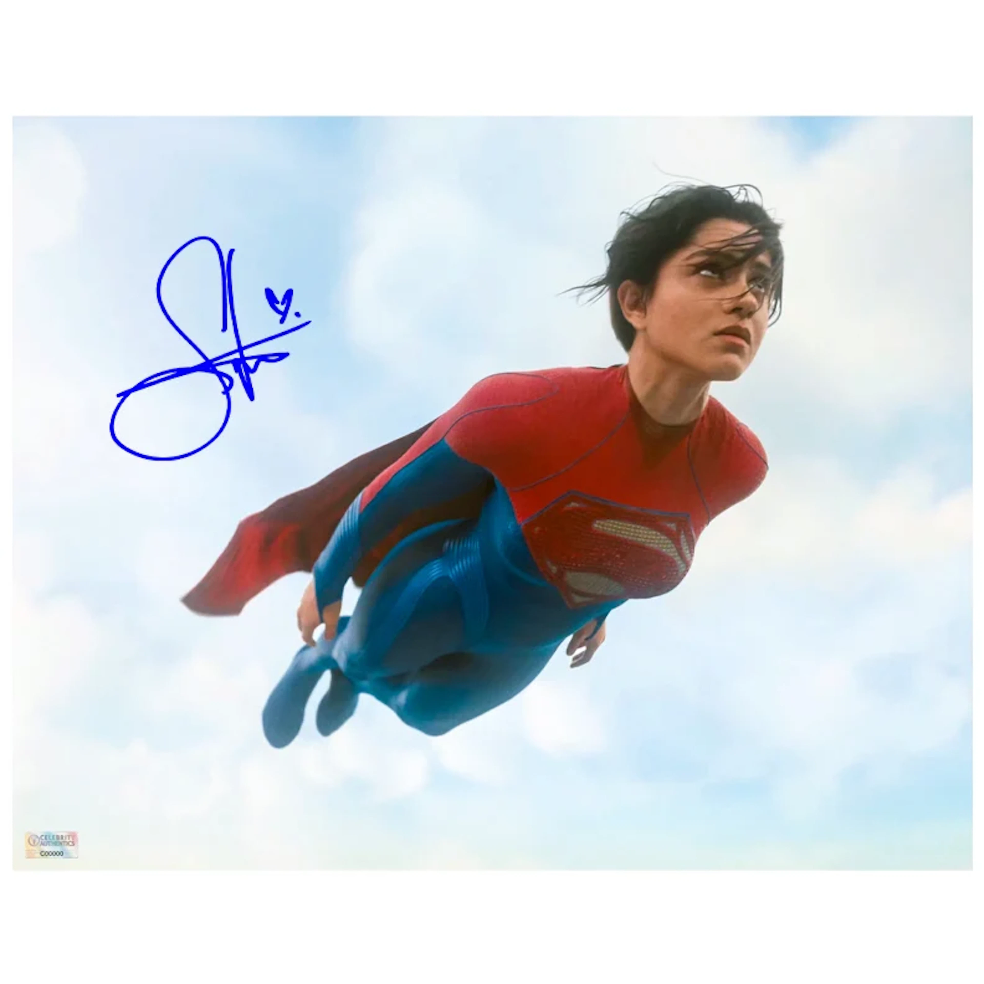 Sasha Calle Autographed 2023 The Flash Supergirl In Flight 11x14 Photo