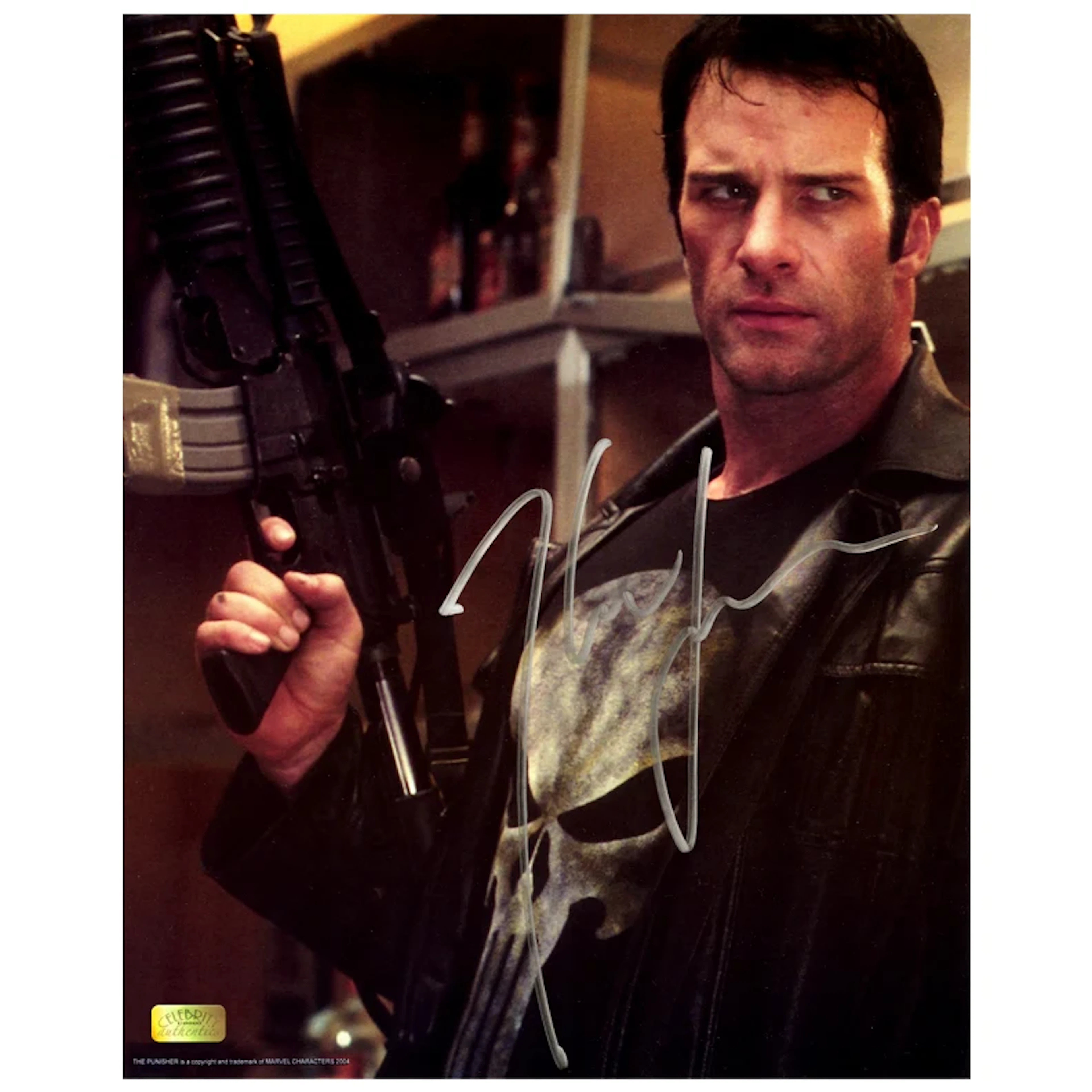 Thomas Jane Autographed 2004 The Punisher Frank Castle 8×10 Scene Photo