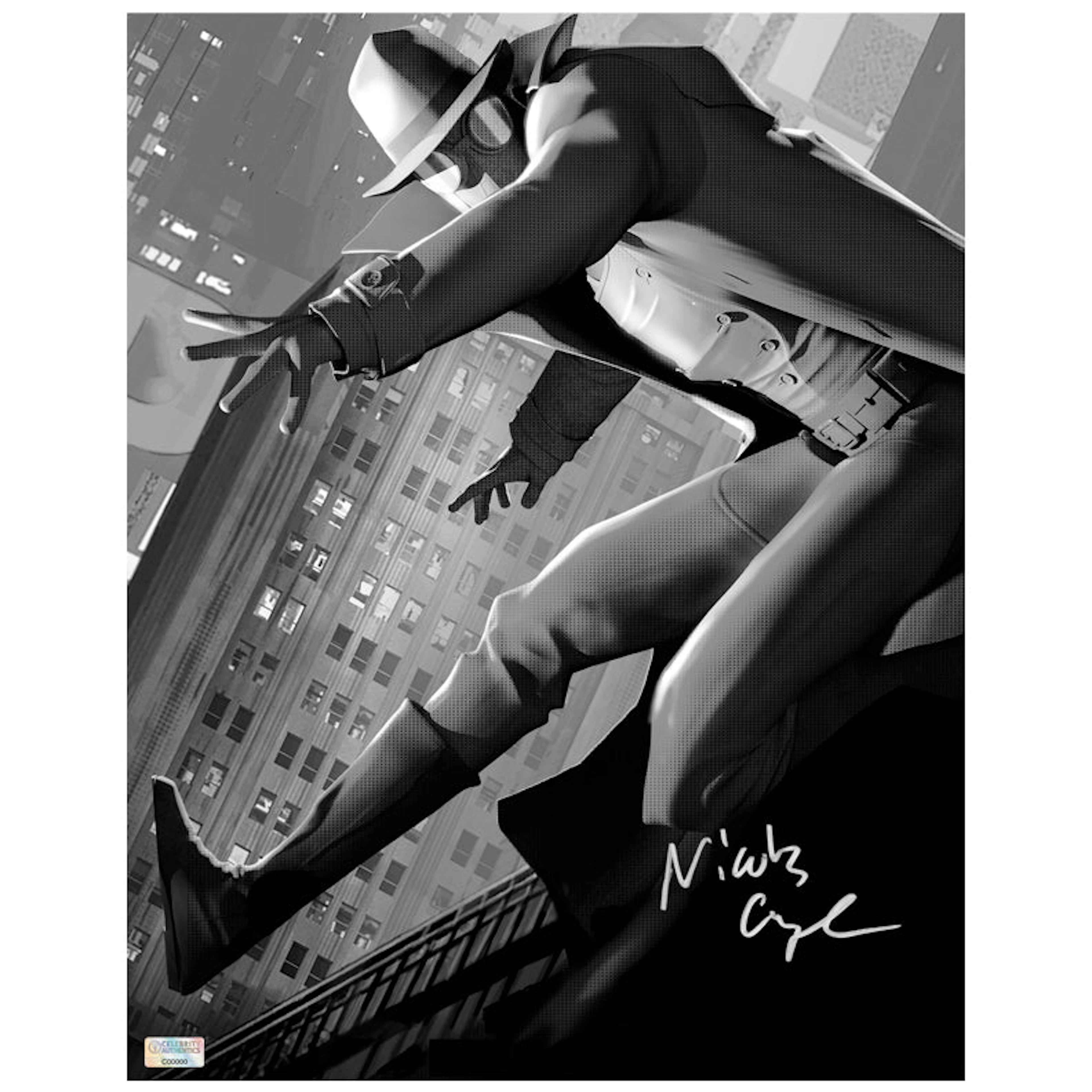 Nicolas Cage Autographed 2018 Spider-Man Into The Spider-Verse Noir 11x14 Photo
