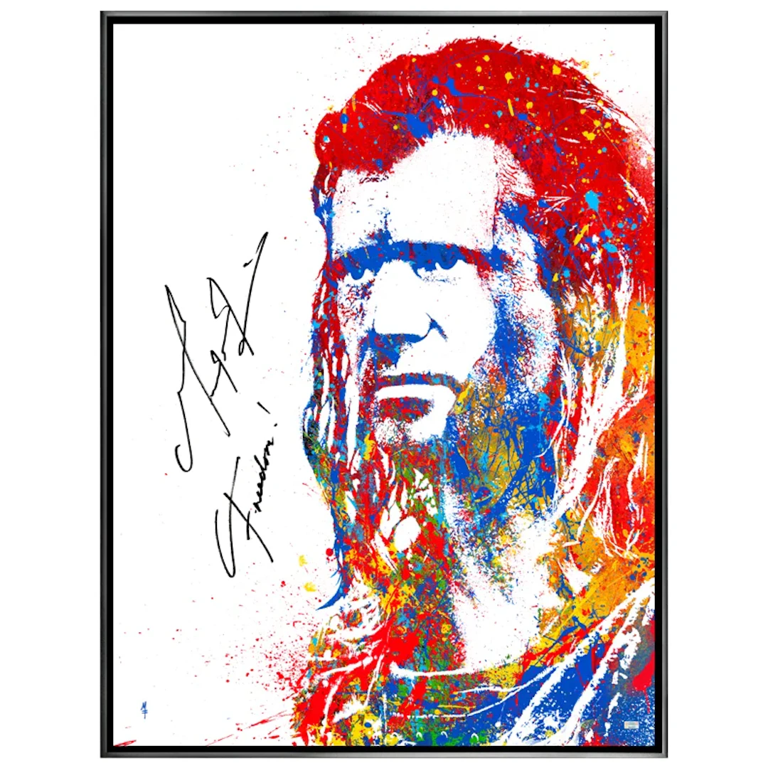 Mel Gibson Autographed Michael Ferrari Braveheart 30"x40" Framed Canvas Giclée