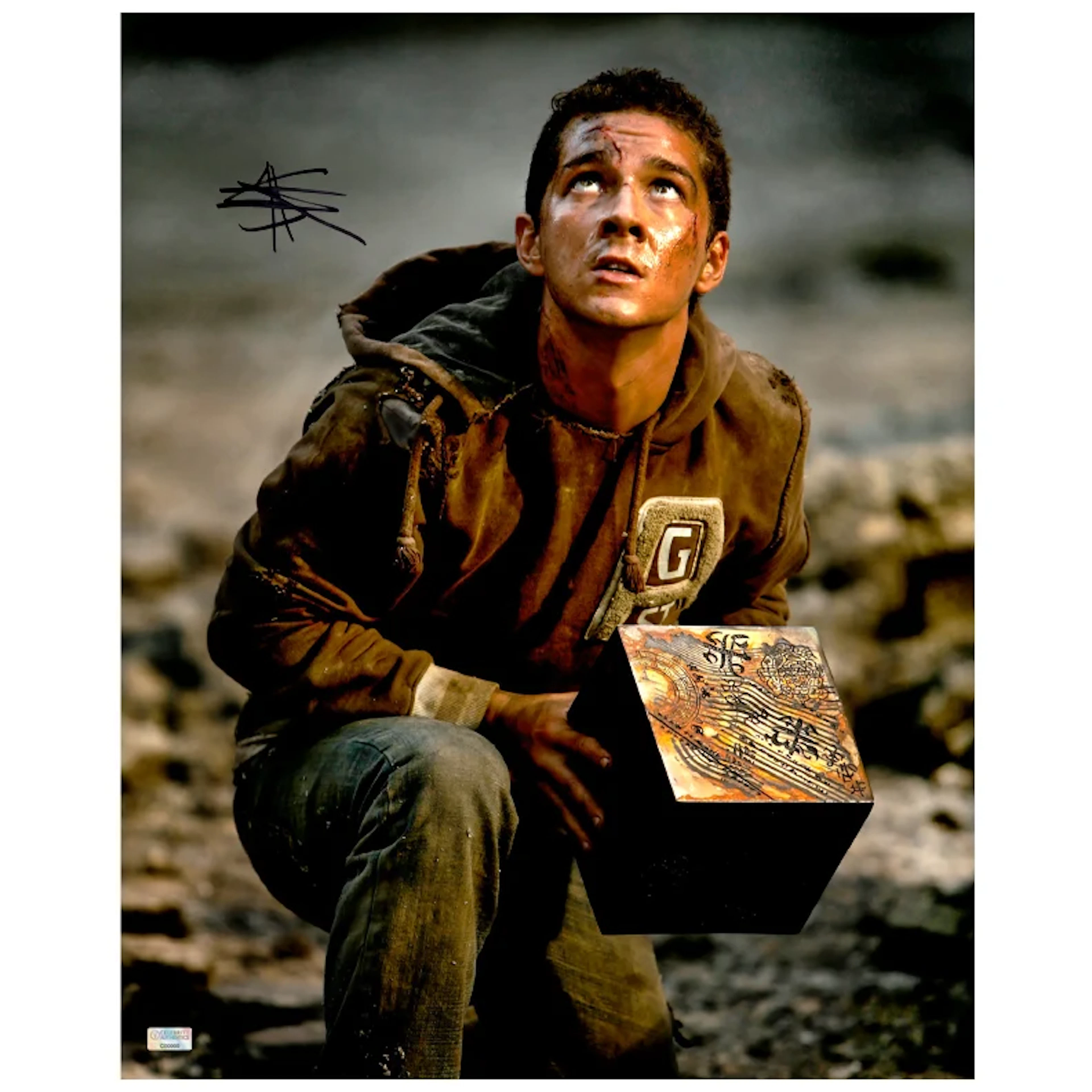 Shia LaBeouf Autographed Transformers 16x20 Sam Whitwicky AllSpark 16x20 Photo